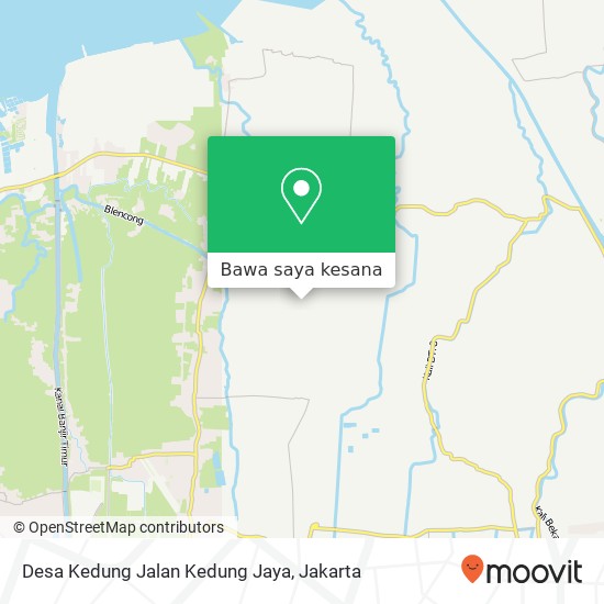 Peta Desa Kedung Jalan Kedung Jaya, Tarumajaya