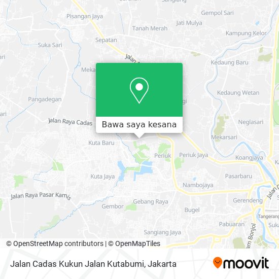 Peta Jalan Cadas Kukun Jalan Kutabumi
