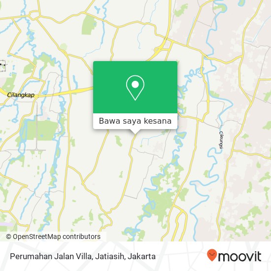 Peta Perumahan Jalan Villa, Jatiasih