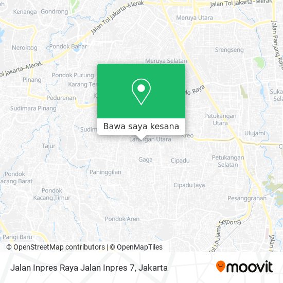 Peta Jalan Inpres Raya Jalan Inpres 7