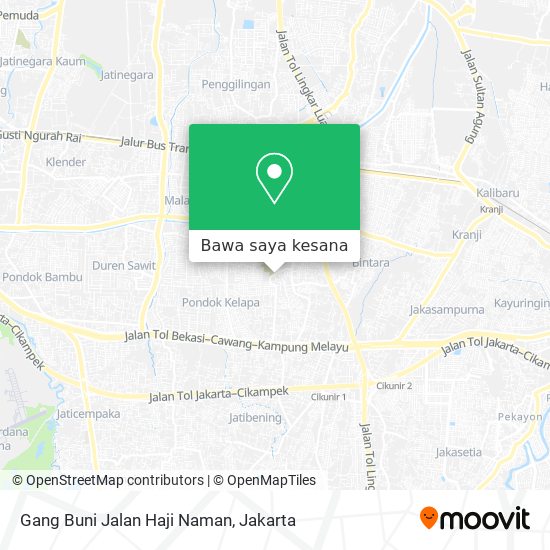 Peta Gang Buni Jalan Haji Naman