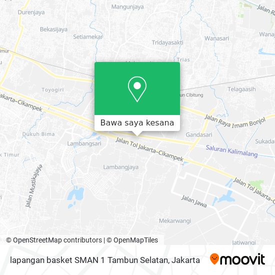 Peta lapangan basket SMAN 1 Tambun Selatan