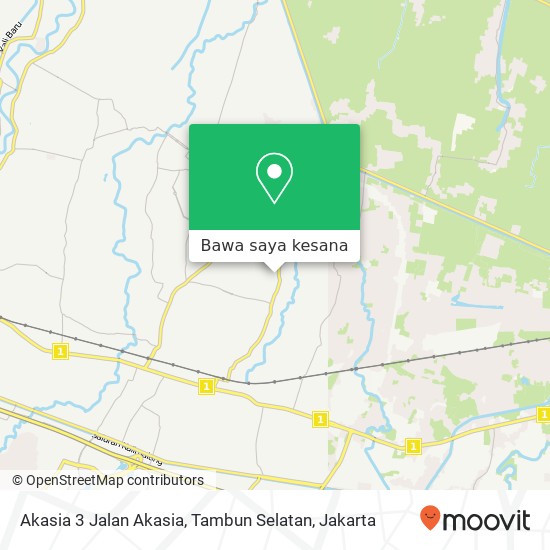 Peta Akasia 3 Jalan Akasia, Tambun Selatan