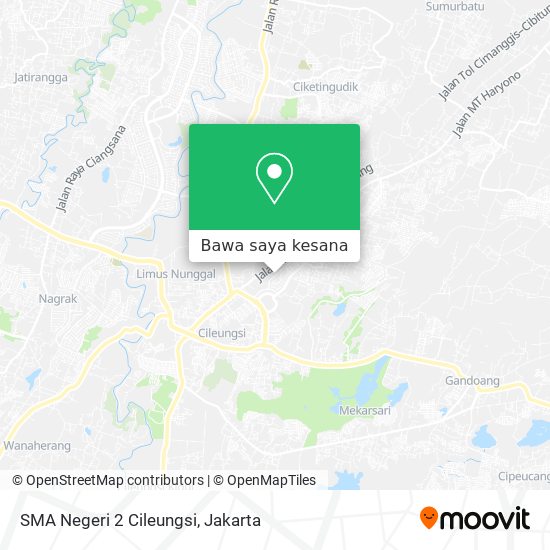 Peta SMA Negeri 2 Cileungsi