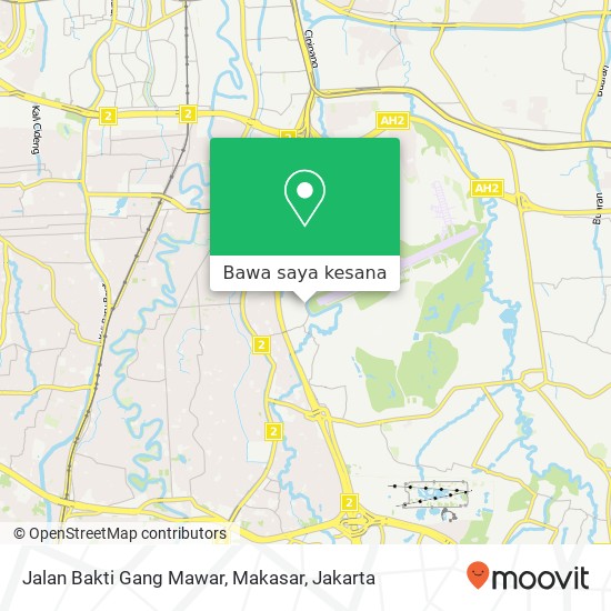 Peta Jalan Bakti Gang Mawar, Makasar