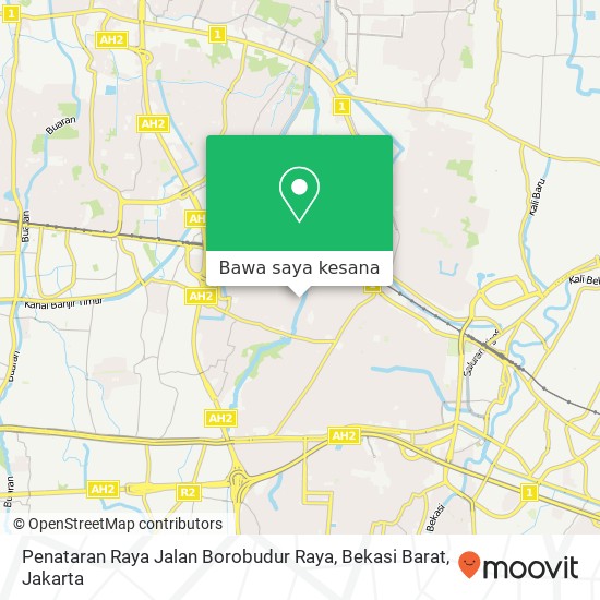 Peta Penataran Raya Jalan Borobudur Raya, Bekasi Barat