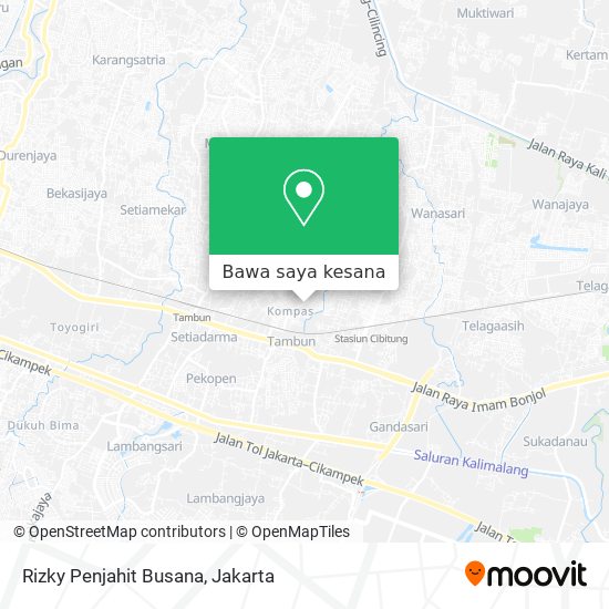 Peta Rizky Penjahit Busana