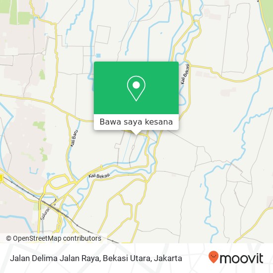 Peta Jalan Delima Jalan Raya, Bekasi Utara