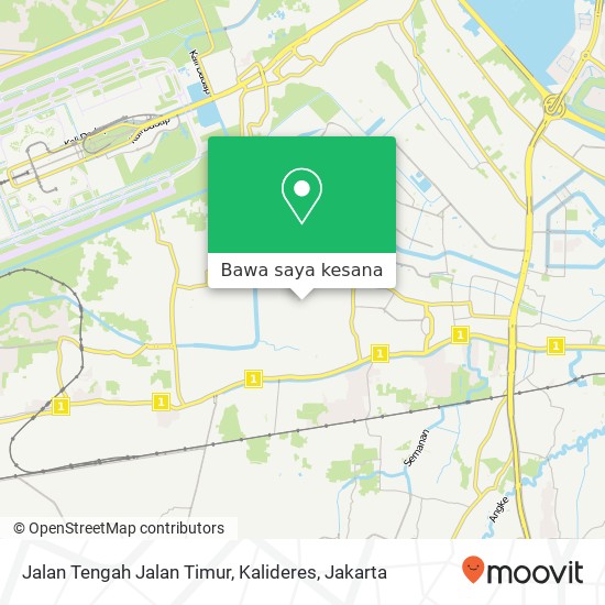 Peta Jalan Tengah Jalan Timur, Kalideres