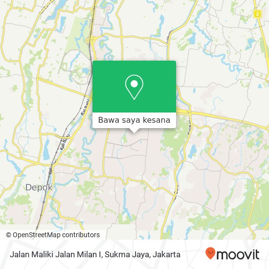 Peta Jalan Maliki Jalan Milan I, Sukma Jaya