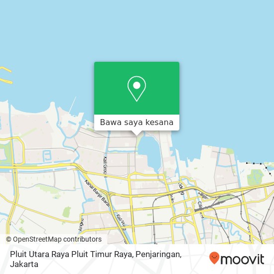 Peta Pluit Utara Raya Pluit Timur Raya, Penjaringan