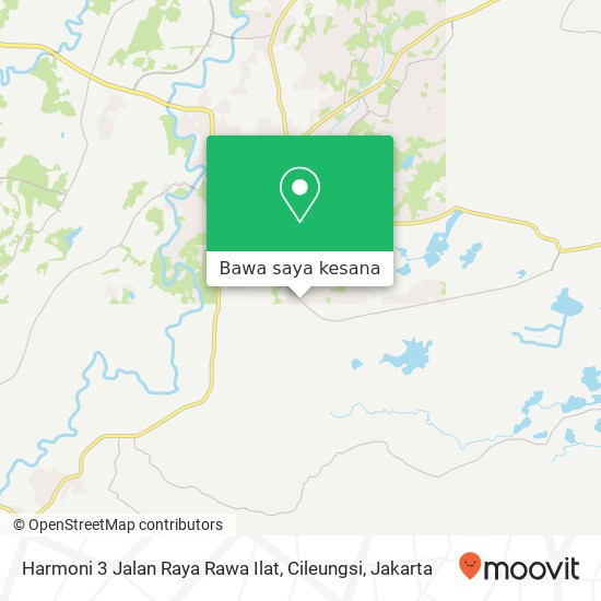 Peta Harmoni 3 Jalan Raya Rawa Ilat, Cileungsi