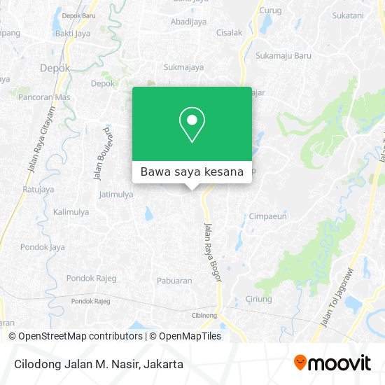 Peta Cilodong Jalan M. Nasir