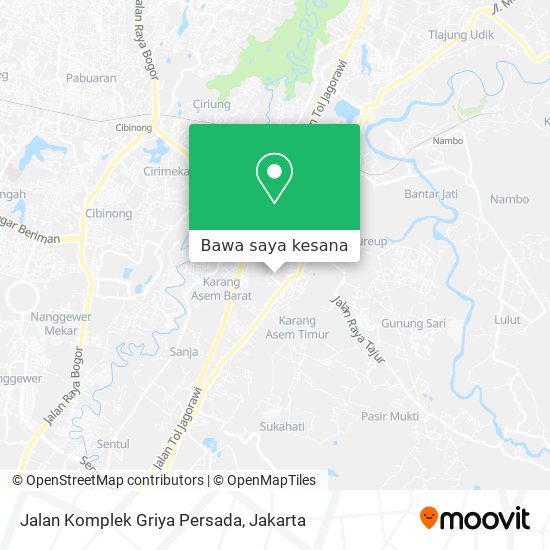 Peta Jalan Komplek Griya Persada