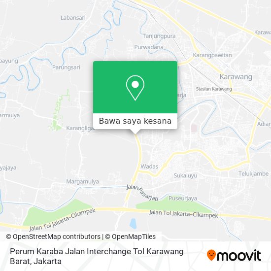 Peta Perum Karaba Jalan Interchange Tol Karawang Barat