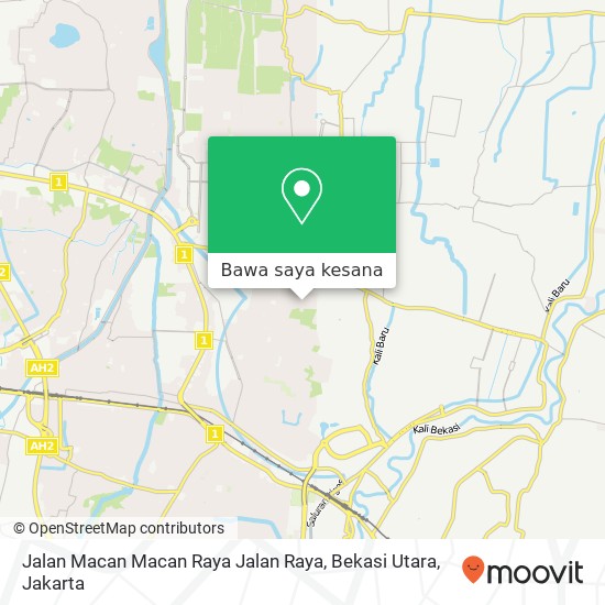 Peta Jalan Macan Macan Raya Jalan Raya, Bekasi Utara