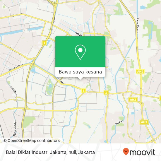 Peta Balai Diklat Industri Jakarta, null