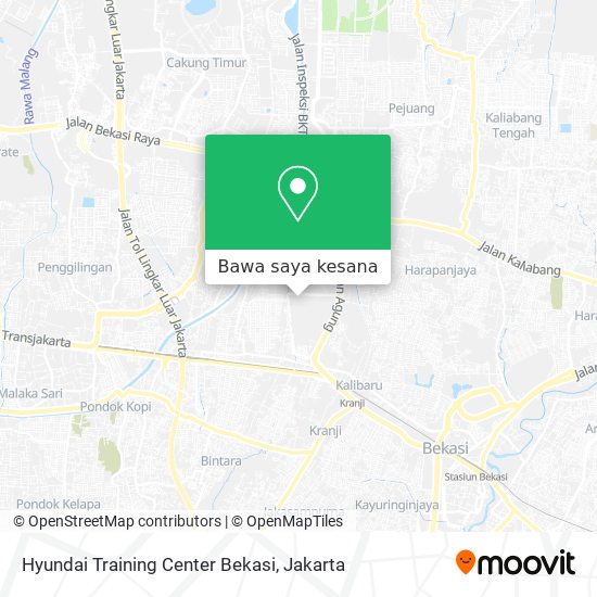 Peta Hyundai Training Center Bekasi