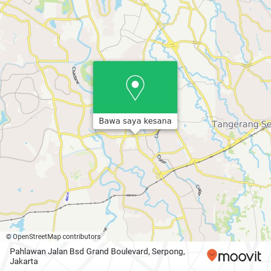 Peta Pahlawan Jalan Bsd Grand Boulevard, Serpong