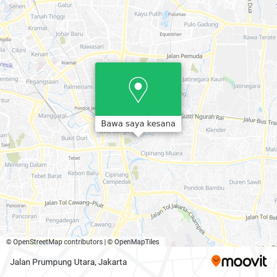 Peta Jalan Prumpung Utara