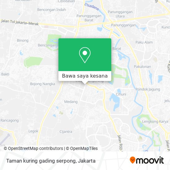 Peta Taman kuring gading serpong