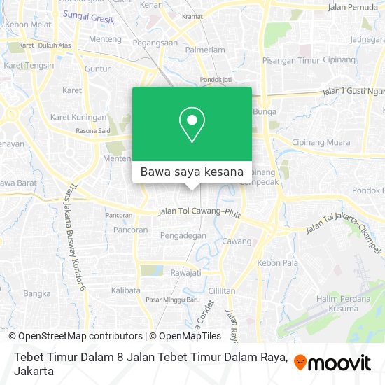 Peta Tebet Timur Dalam 8 Jalan Tebet Timur Dalam Raya