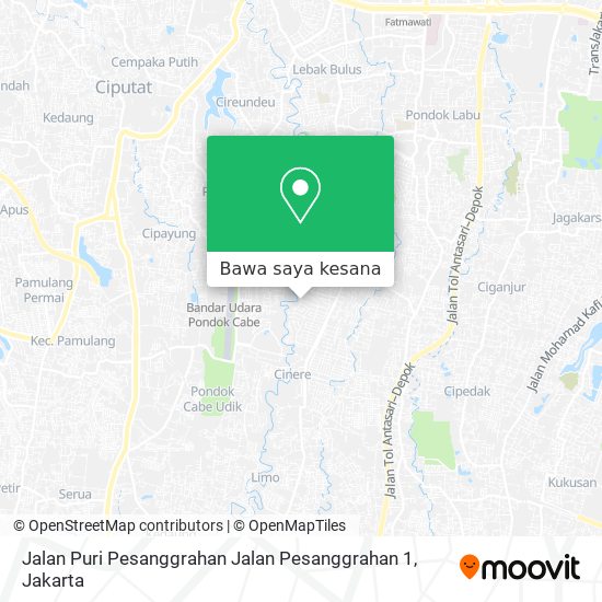 Peta Jalan Puri Pesanggrahan Jalan Pesanggrahan 1