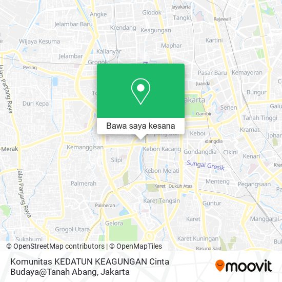 Peta Komunitas KEDATUN KEAGUNGAN Cinta Budaya@Tanah Abang