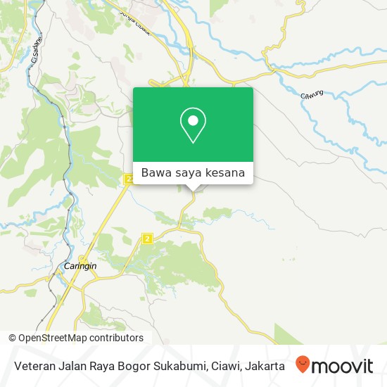 Peta Veteran Jalan Raya Bogor Sukabumi, Ciawi