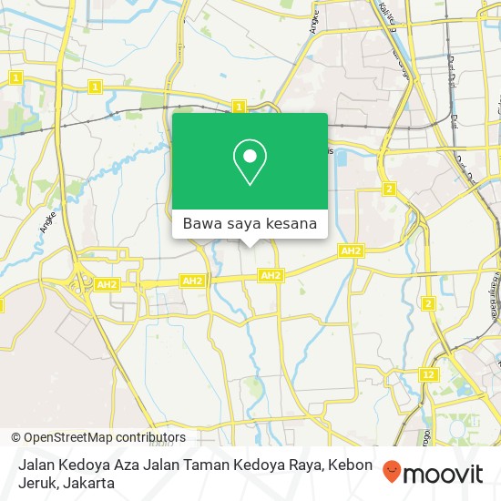 Peta Jalan Kedoya Aza Jalan Taman Kedoya Raya, Kebon Jeruk