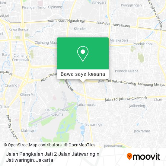 Peta Jalan Pangkalan Jati 2 Jalan Jatiwaringin Jatiwaringin