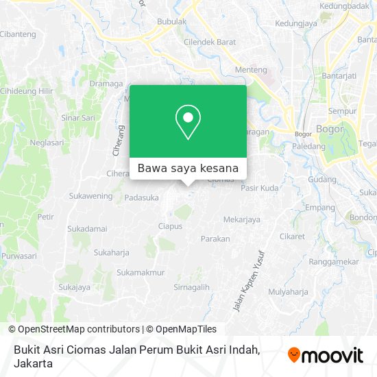 Peta Bukit Asri Ciomas Jalan Perum Bukit Asri Indah