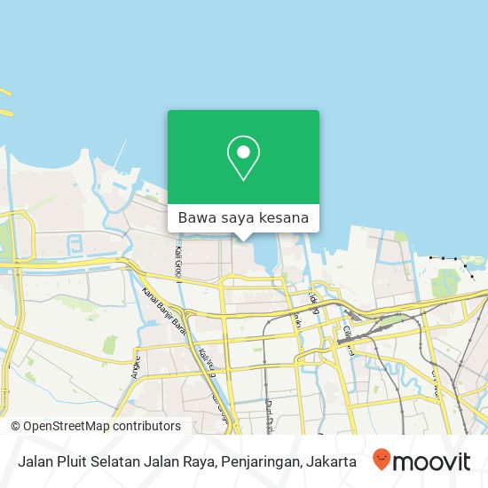 Peta Jalan Pluit Selatan Jalan Raya, Penjaringan