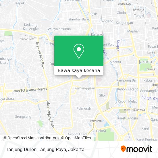 Peta Tanjung Duren Tanjung Raya