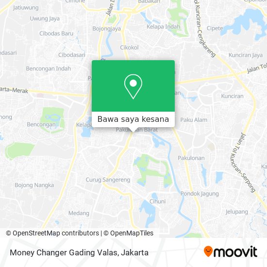 Peta Money Changer Gading Valas