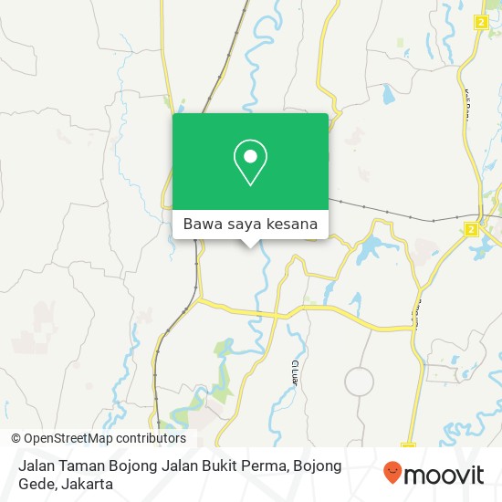 Peta Jalan Taman Bojong Jalan Bukit Perma, Bojong Gede