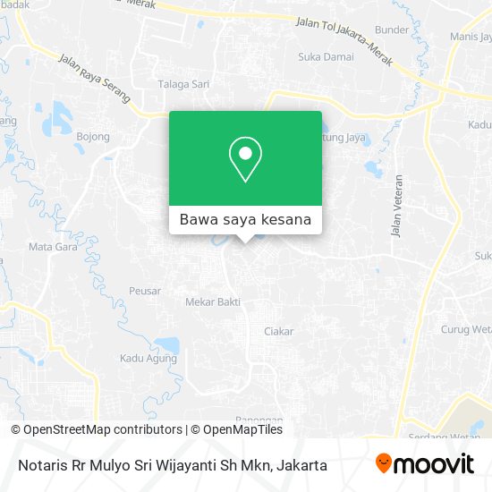 Peta Notaris Rr Mulyo Sri Wijayanti Sh Mkn