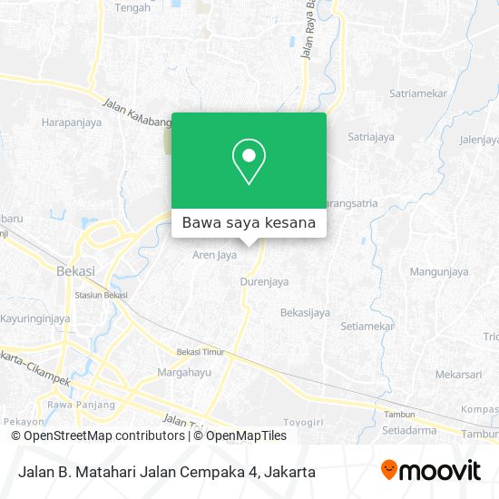 Peta Jalan B. Matahari Jalan Cempaka 4