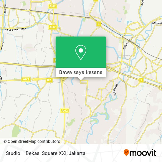 Peta Studio 1 Bekasi Square XXI