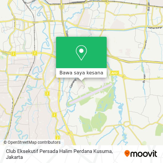 Peta Club Eksekutif Persada Halim Perdana Kusuma