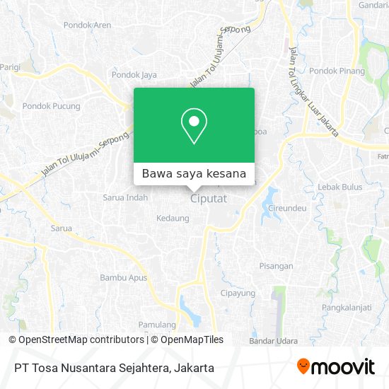 Peta PT Tosa Nusantara Sejahtera