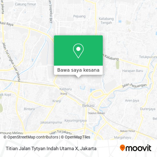 Peta Titian Jalan Tytyan Indah Utama X