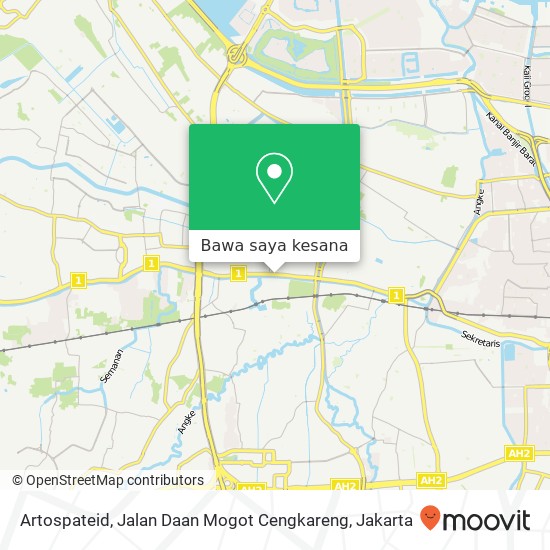 Peta Artospateid, Jalan Daan Mogot Cengkareng