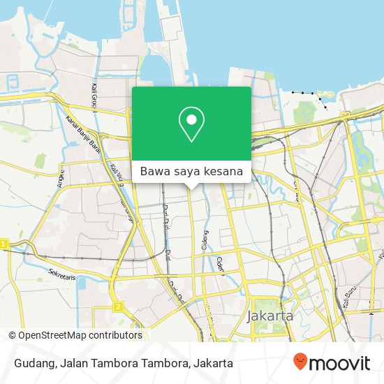 Peta Gudang, Jalan Tambora Tambora