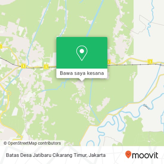 Peta Batas Desa Jatibaru Cikarang Timur