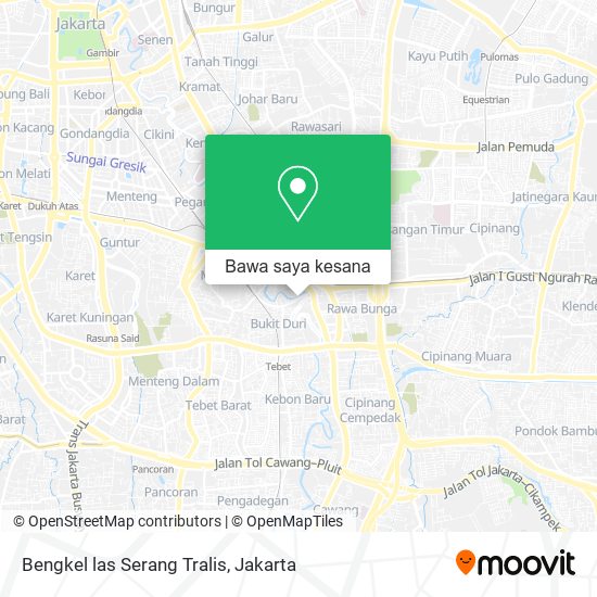 Peta Bengkel las Serang Tralis