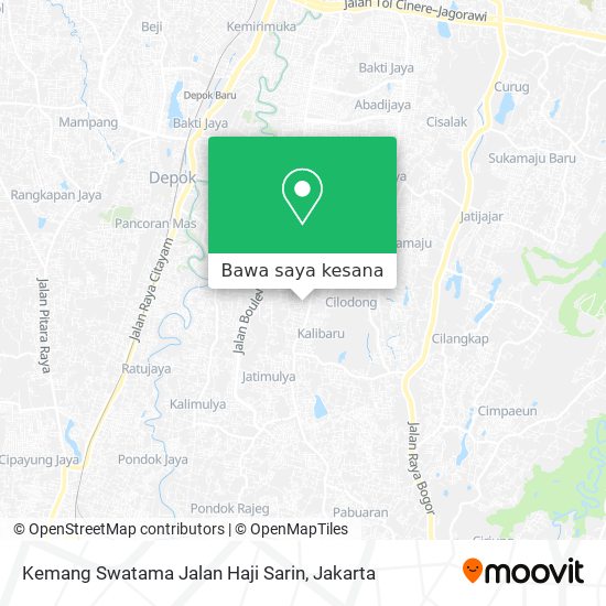 Peta Kemang Swatama Jalan Haji Sarin