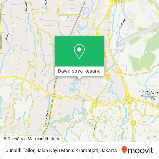 Peta Junaidi Tailor, Jalan Kayu Manis Kramatjati