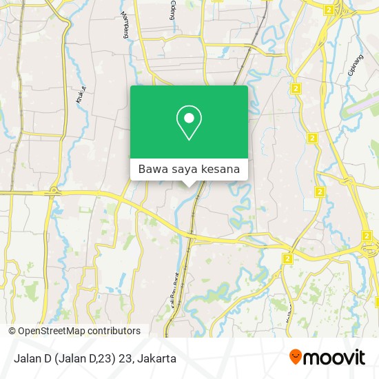 Peta Jalan D (Jalan D,23) 23