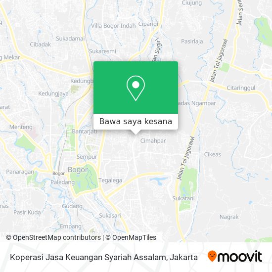 Peta Koperasi Jasa Keuangan Syariah Assalam